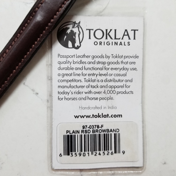 Leather Plain Raised Browband - Picture 11 of 13